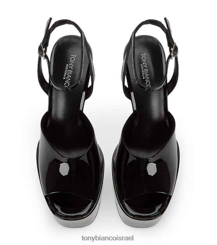 עקבי פלטפורמה | נשים פטנט שחור Tony Bianco עקבי מסע 8BNR8T26